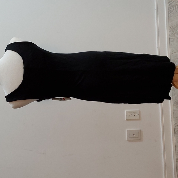 Karen Kane Little Black Dress with Black Sequin Stripe down front - Picture 3 of 11